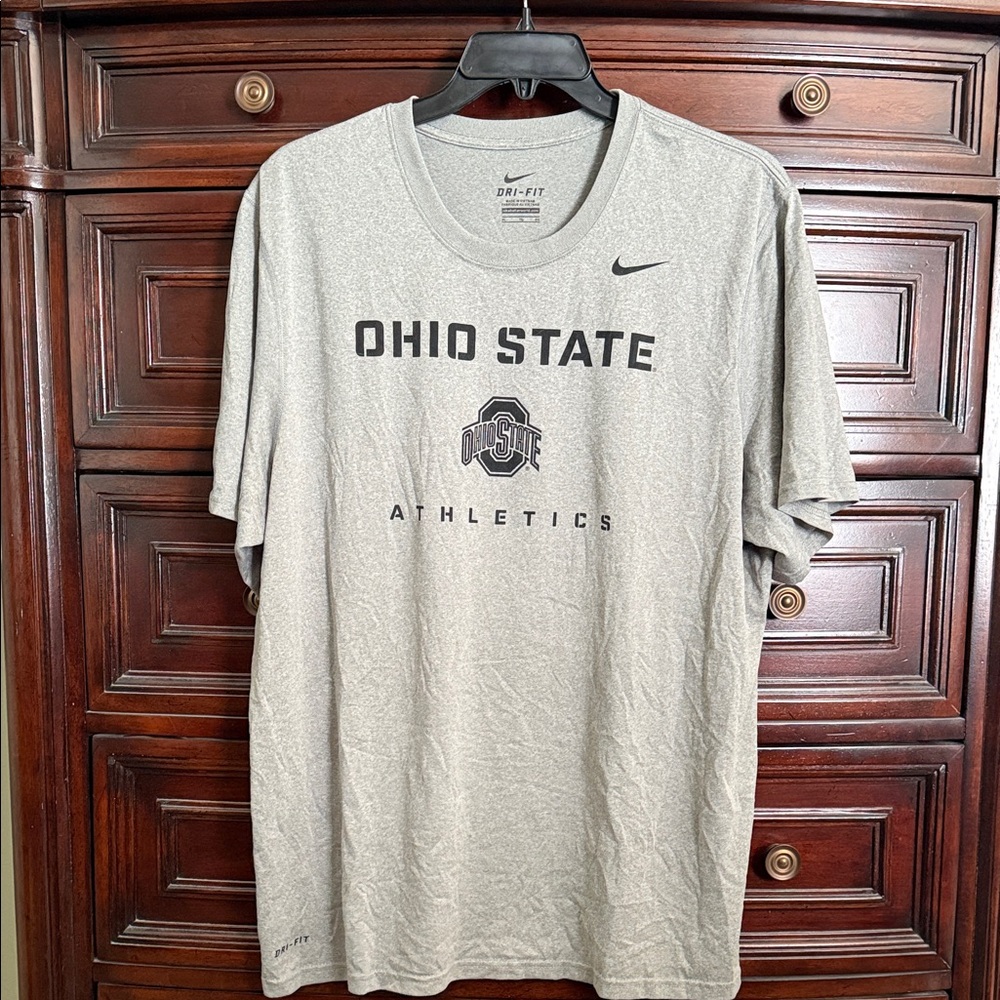Nike Ohio State Gray Short Sleeve Dri-Fit Tee